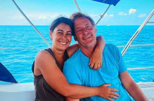 Mark and Marjorie Jensen embracing the billionaire lifestyle on their boat